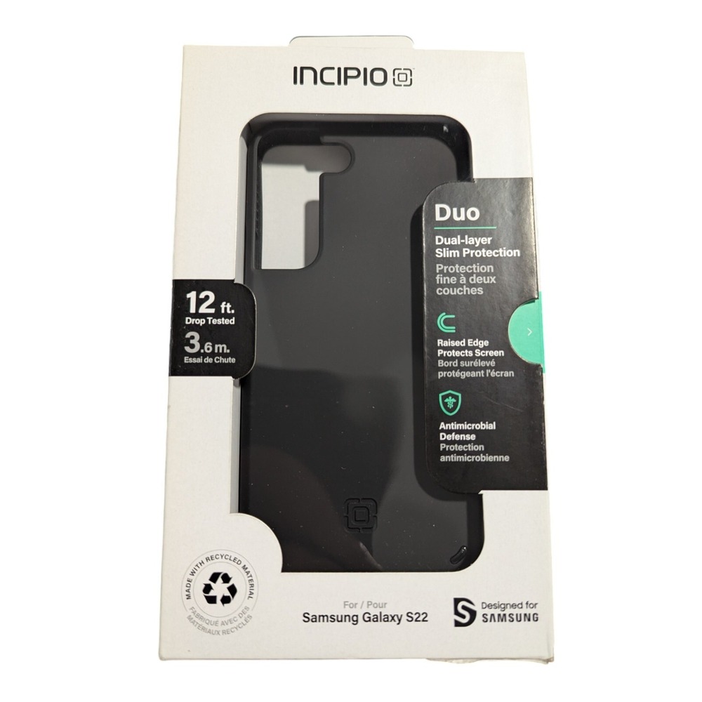 W5.‎ Incipio Duo Series Dual Layer Hard Case for Samsung Galaxy S22 - Black